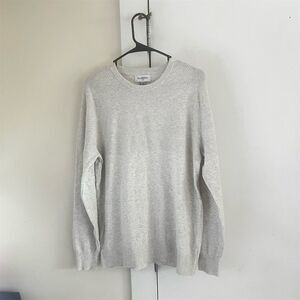Goodfellow & Co. Gray Knit Crew Neck Sweater Size M Casual